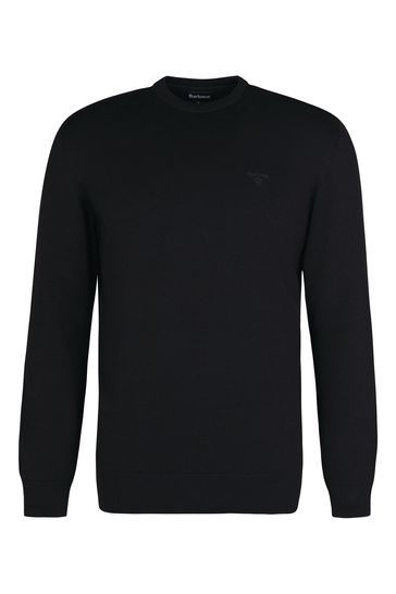 Barbour jumper mens discount Black