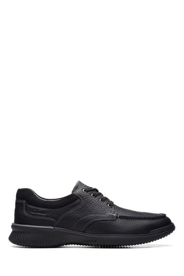 Clarks black 2025 casual shoes
