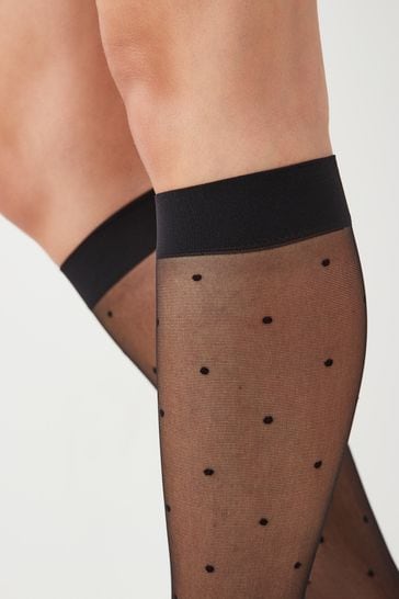 Patterned knee high tights 2025