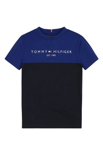 Tommy Hilfiger Blue Essential Colourblock T-Shirt