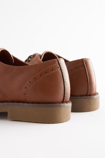 Buy Tan Brown Brogue Shoes from Next Germany