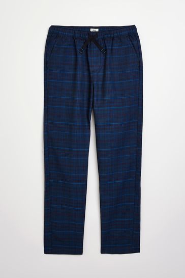 River Island Boys Blue Texture Check Trousers