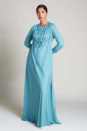 Blue abaya dress on sale