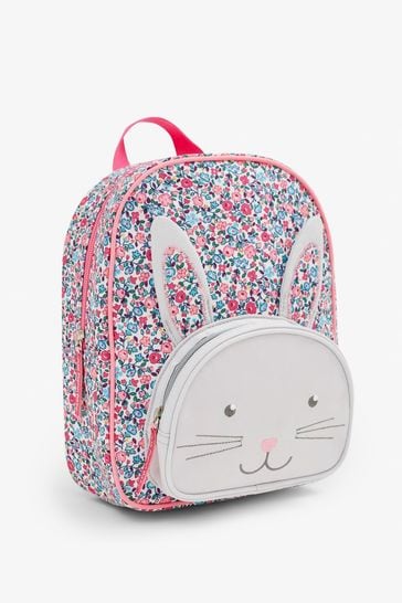 JoJo Maman Bébé Ditsy Floral Bunny Character Backpack