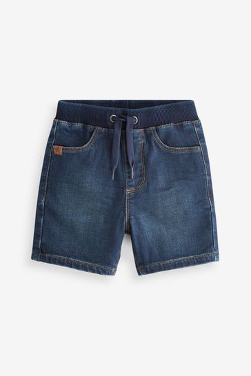 Dark Wash Jersey Denim Shorts (3mths-7yrs)