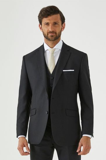 Skopes Montague Black Tailored Fit Suit Jacket