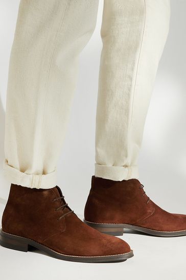 Buy Dune London Maloney Brown Sole Suede Chukka boots from Next