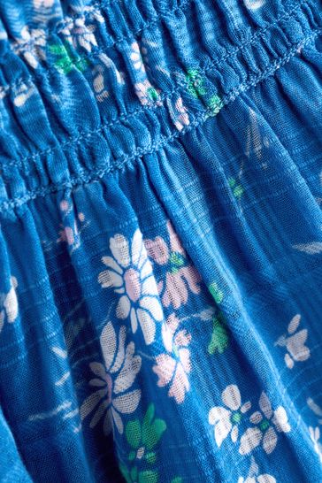Buy Abercrombie Fitch Blue Embroidered Floral Skirt from Next