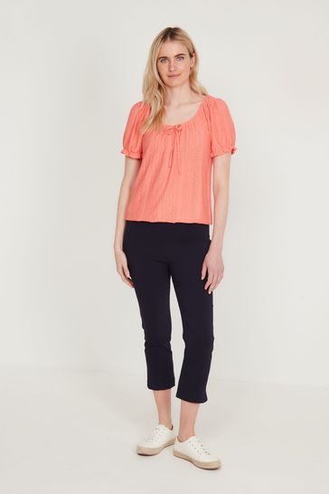 Buy M\u0026Co Womens Blue Bengaline Crop 