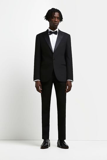 River island black tuxedo dress 2025