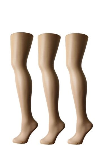 Buy Pretty Polly 3 Pack Slightly Sunkissed 8 Denier Naturals
