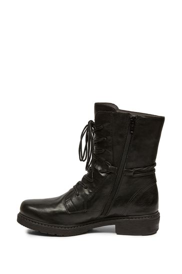 Buy Celtic Co. Ladies Derby Black Boots from the Laura Ashley
