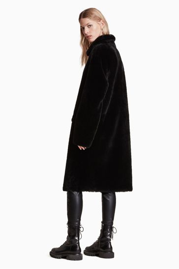 All saints sheepskin coat online