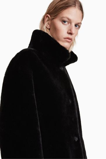 Allsaints shearling on sale coat