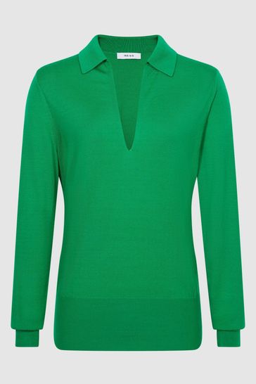 Reiss green jumper sale