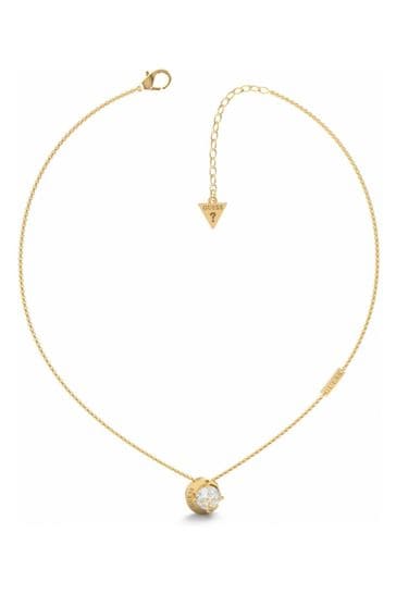 Guess Ladies Gold Tone Jewellery Moon Phases Necklace