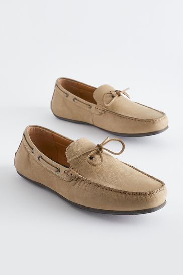 Lace up top driving shoes
