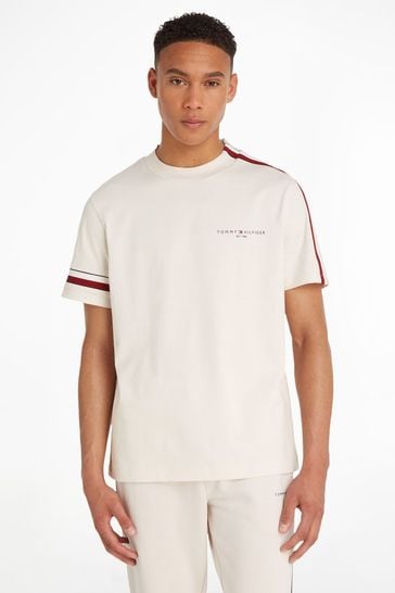 Tommy Hilfiger White Global Stripe Shirt