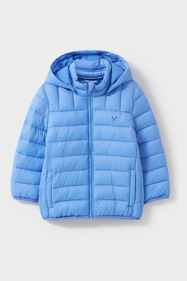 Blue nylon jacket on sale