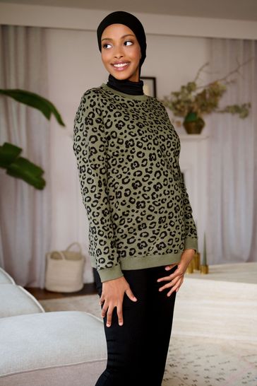 Leopard print nursing top on sale