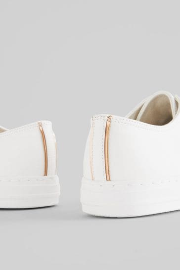Buy White Wide Fit Forever Comfort Baseball Trainers from Next