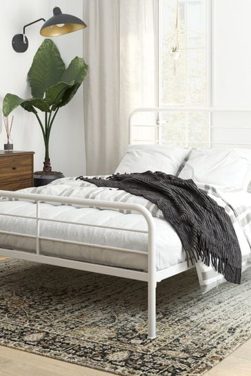 Dorel Home White Europe Millie Metal Bed