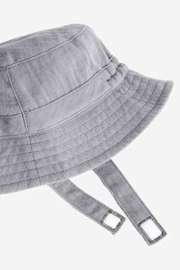 Baby black bucket hat sale
