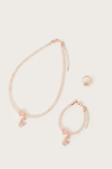 Buy Monsoon Pink Unicorn Encased Jewellery Set from Next Luxembourg