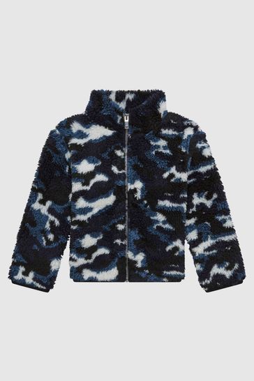 Blue camo jumper store