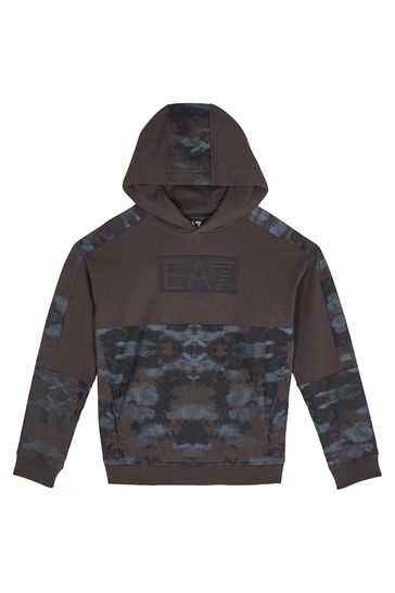 Ea7 store camo hoodie