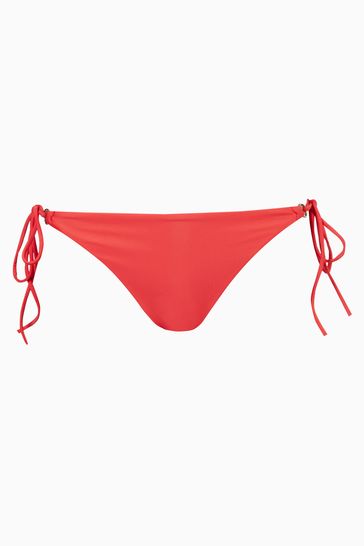 AllSaints Red Sophia Bikini Bottoms