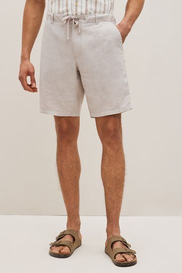 Mens linen blend shorts outlet