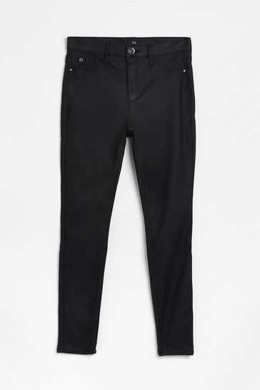 H&m coated top skinny jeans