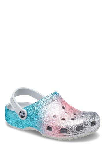 Crocs Toddler Classic Glitter Clog Sandals