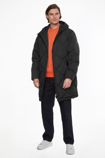 Calvin Klein Black Modern Longlength Puffer Jacket