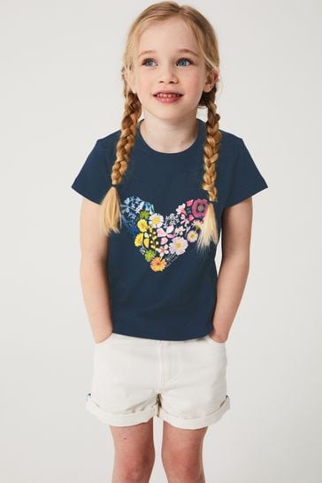 Paul Smith Junior Girls 'Heart' Print T-Shirt