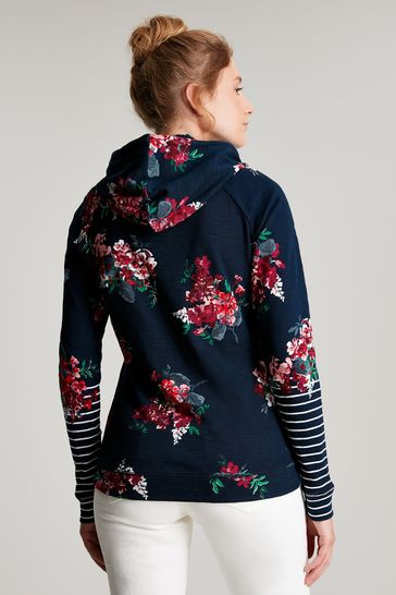 Joules marlston print hooded sweatshirt 2025