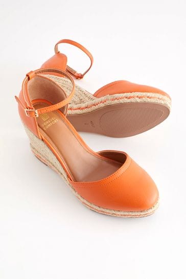 Buy Orange Forever Comfort Closed Toe High Wedges from Next Austria