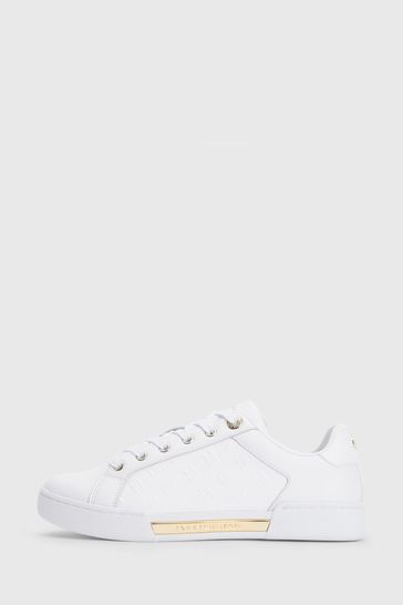 Tommy hilfiger clearance white trainers