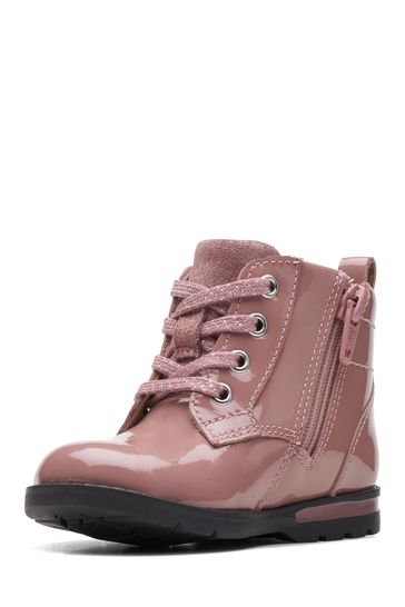 Buy Clarks Toddler Pink Multi Fit Patent Boots from Next Spain
