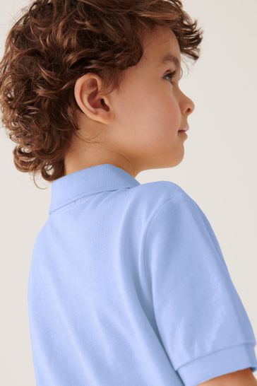 Boys light shop blue polo