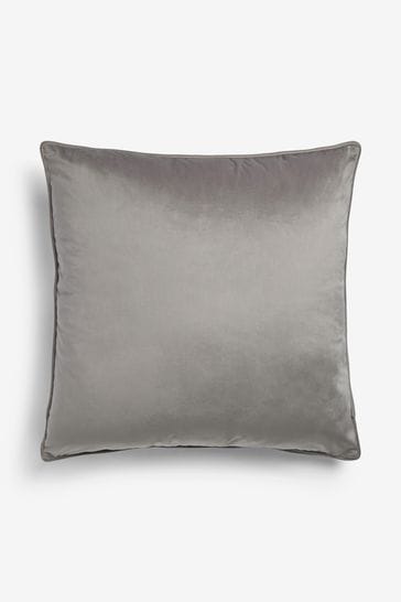 Silver 59 x 59cm Matte Velvet Cushion