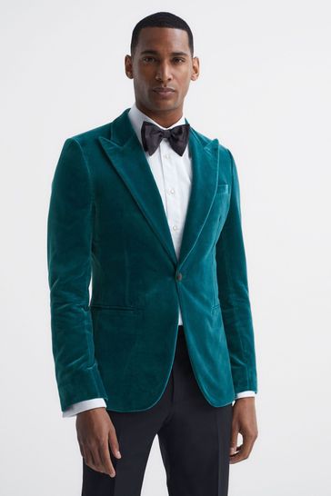 Reiss velvet blazer new arrivals