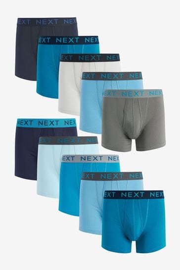Blue A-Front Boxers 10 Pack