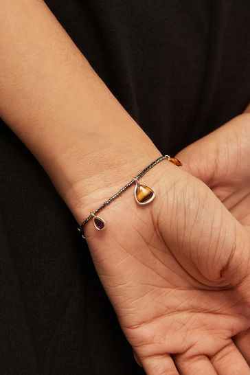 Gold tone clearance charm bracelet