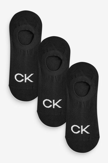 Calvin Klein Black High Cut Logo Socks 3 Pack