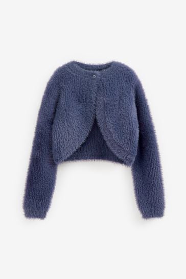 Buy Navy Fluffy Shrug Cardigan 12mths 16yrs from Next Denmark