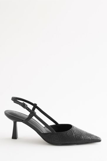 Black pointed hot sale slingbacks