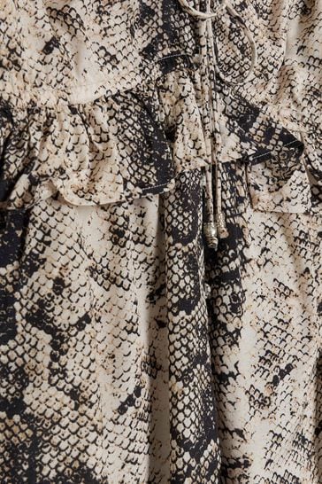 River island snake dress top