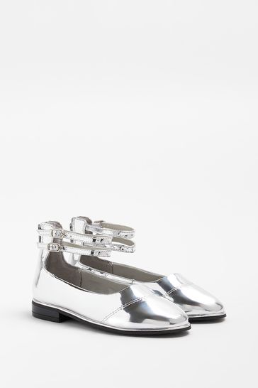 River island silver shoes sale